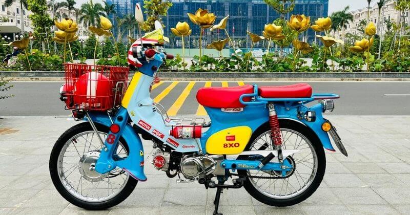 Ngắm Honda Super Cub 81 độ thập cẩm cực chất của dân chơi Bình Phước